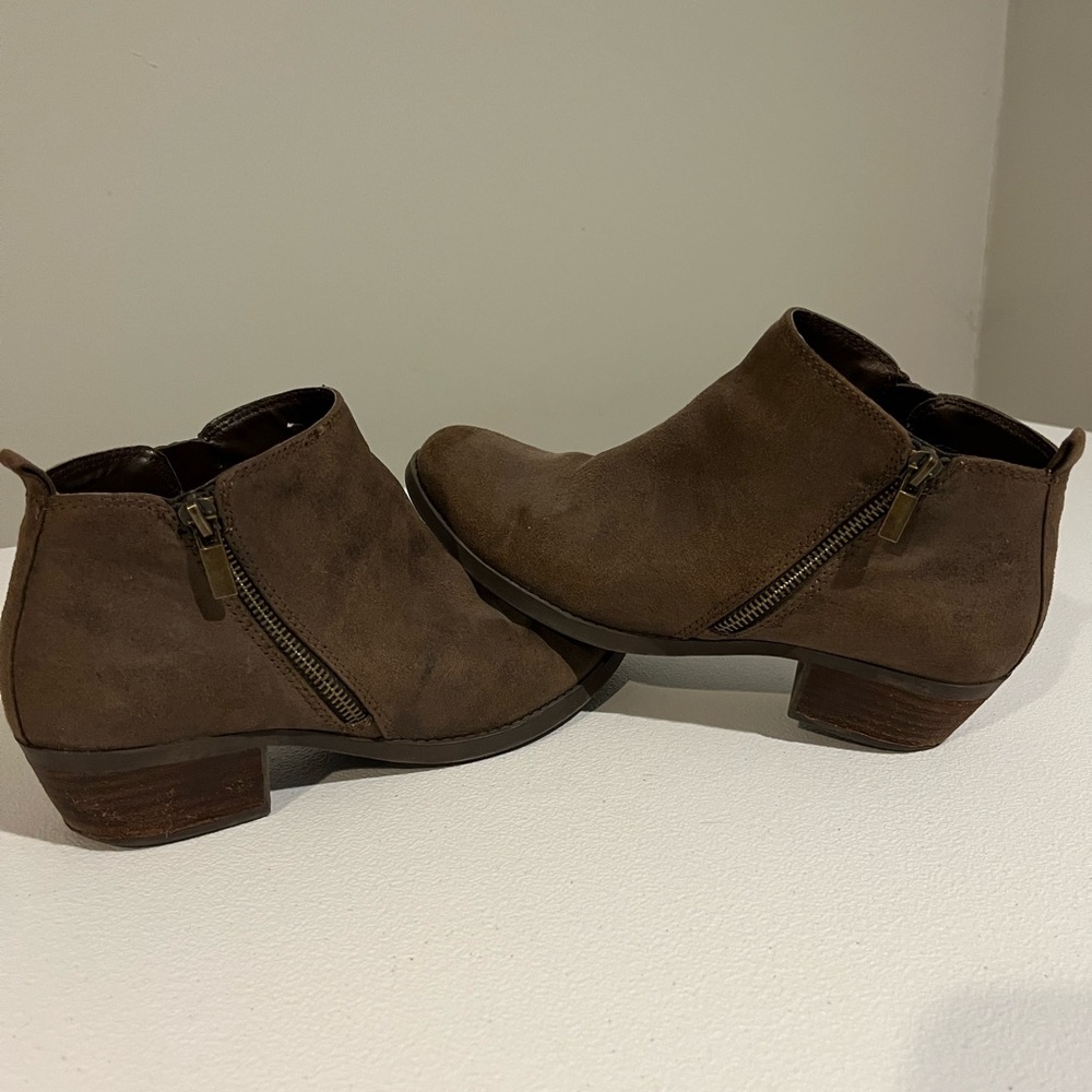 Brown Suede Ankle Boots